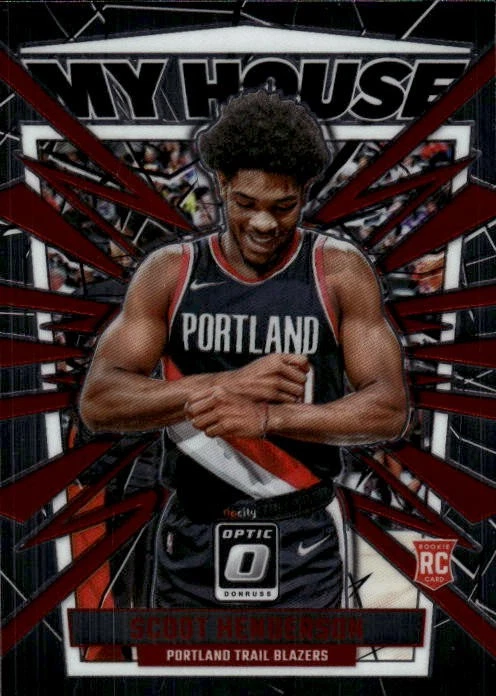 2023-24 Donruss Optic Scoot Henderson #20 My House Portland Trail Blazers 21O