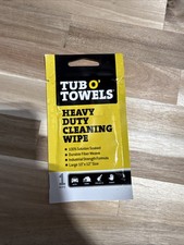 10 x 12 in. Tub O Towel Cleaning Wipe - Heavy Duty One Large 10x12 inch Wipe
