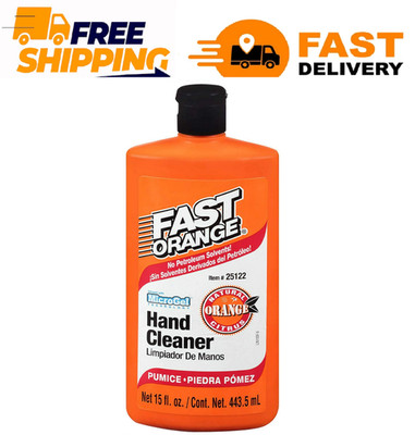 Permatex Fast Orange, Micro Gel Pumice Hand Cleaner, Orange Scented, 15 oz