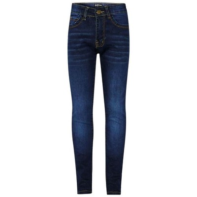 Kids Girls Skinny Jeans Designer Dark Blue Denim Stretchy Pant Fit Trouser 5-1