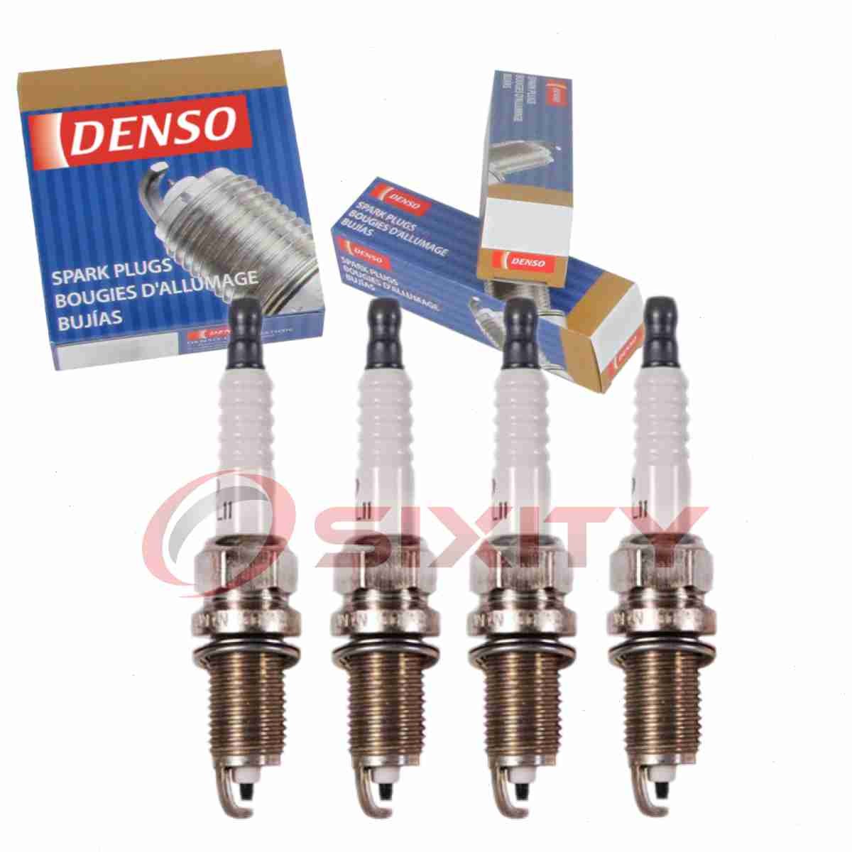 4 pc DENSO 3348 Standard Spark Plugs for KJ22CR-L11 98079-571-5G kw