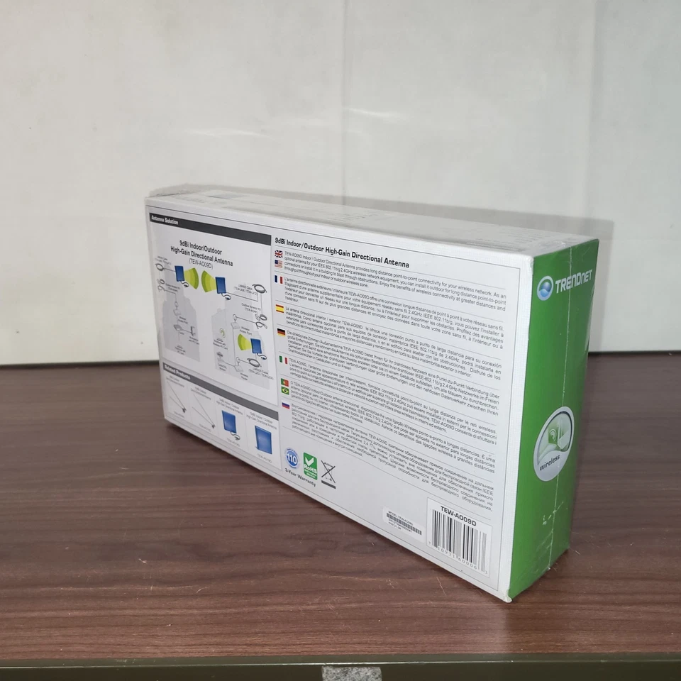 TRENDnet 9dBi Indoor/Outdoor Directional Antenna TEW-AO09D (Blue) - Image 3 of 4