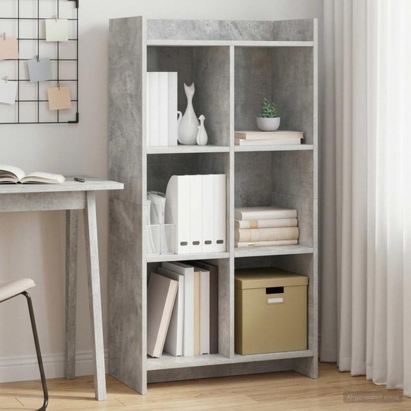 BüCherregal Beton Grau 59 X 30 X 111 Cm Holzwerkstoff-image