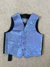 Children&rsquo;s lilac / blue formal wedding waistcoat age 3-4 years 22&rdquo; Heirloom
