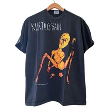 Kurt Cobain Marionette Painting Vintage Reprint Single Stitch All Sport Size XL