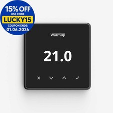 Warmup Element Wifi Smart Underfloor Heating Temperature System Controller Dark