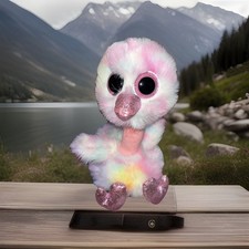 Ty Beanie AVERY the Tye Dyed MultiColor Ostrich Stuffed Animal Toy