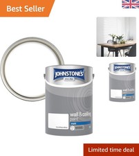 5L Matt Emulsion Paint - Pure Brilliant White for All Interior Walls 5.60 per litre