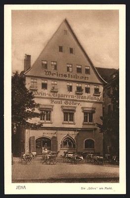 Jena, Gasthaus Weinstube Paul Göhre am Markt, Ansichtskarte 