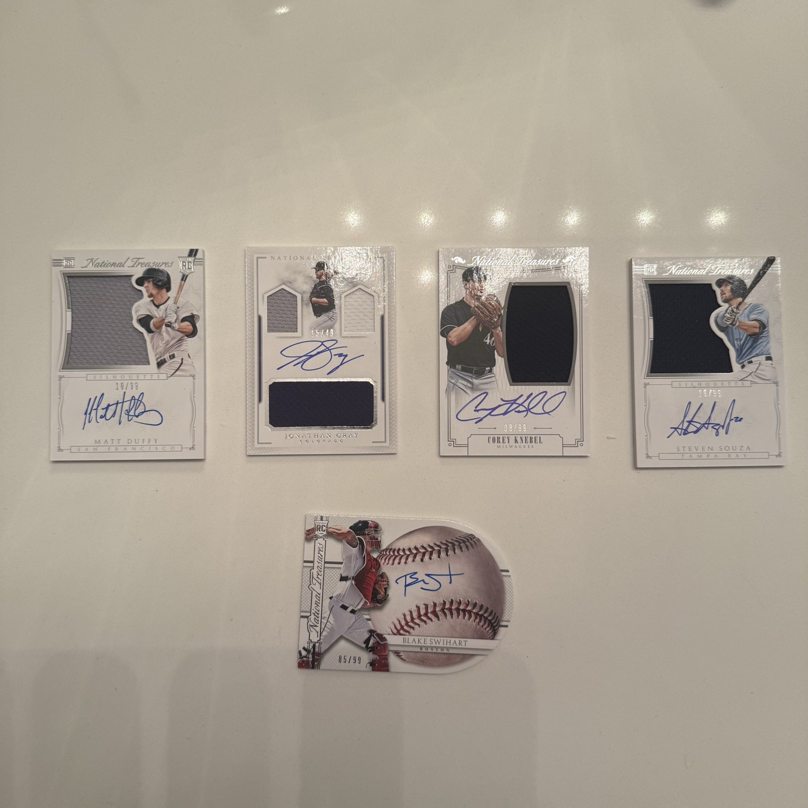 2015 PANINI NATIONAL TREASURES BASEBALL SILHOUETTE CARDS AUTO PATCH(5 CARDS)🔥🔥