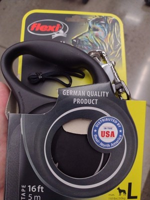 Flexi 16-FT | 5 m RETRACTABLE DOG LEASH TAPE L Large 50 kg / 110 lbs max Hl7C