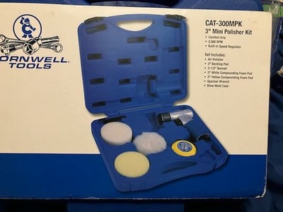 Cornwell Tools CAT300MPK 3'' MINI POLISHER KIT AIR POWERED