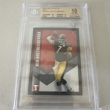 2004 TOPPS PRISTINE MINI BEN ROETHLISBERGER RC BGS 10 Pristine!! 🤩 BIG BEN RC 