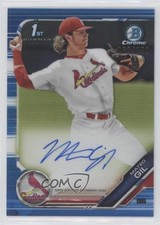 2019 Bowman Chrome Prospect Blue Refractor 62/150 Mateo Gil #CPA-MG Auto 4n0