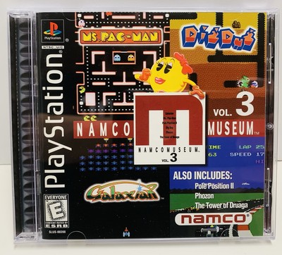 Namco Museum Vol. 3 (Sony PlayStation 1, 1996) Black Label Complete Tested
