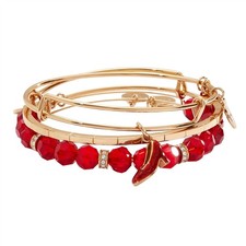 Alex and Ani The Wizard of Oz  Dorothy Bangles Set of 3 Gold AA1042324SG