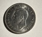 1938 Canada One Dollar Coin KM #37 .800 Fine Silver George VI Canoe 90k Mintage — photo 3