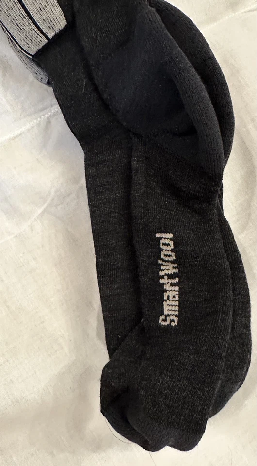 Smart wool Black/grey thermal Knee-High socks Size Sz 9-14. Pack of 3 unisex. - Image 4 of 4