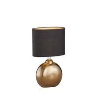 Tischleuchte Beistelllampe Nachttischlampe BüRolampe Bronze Keramik H 39 Cm