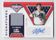 2019 PANINI STARS STRIPES USA BASEBALL KYLE BRNOVICH SIGNATURES AUTO JERSEY /299