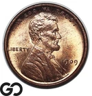 1909 VDB Lincoln Cent Wheat Penny, Lustrous Solid Gem BU++