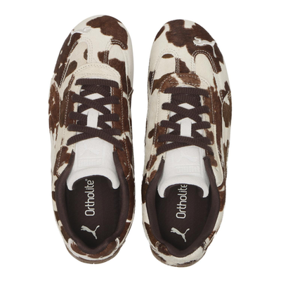 Puma Speedcat Cow 406141-01 Chocolate Brown Gumn Ivory Women's
