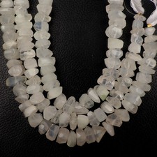 Natural Ice Quartz Faceted Nugget Shape 8 Inch Strand 9-12 MM Gemstone Beads