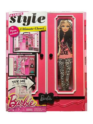 Barbie Style Ultimate Closet BMB99 New 2013 Playset   15 Pieces   Never Opened