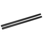 2Pcs Carbon Fiber Tubes 20 x 22 x 330mm Plain Weave Glossy Surface Rod
