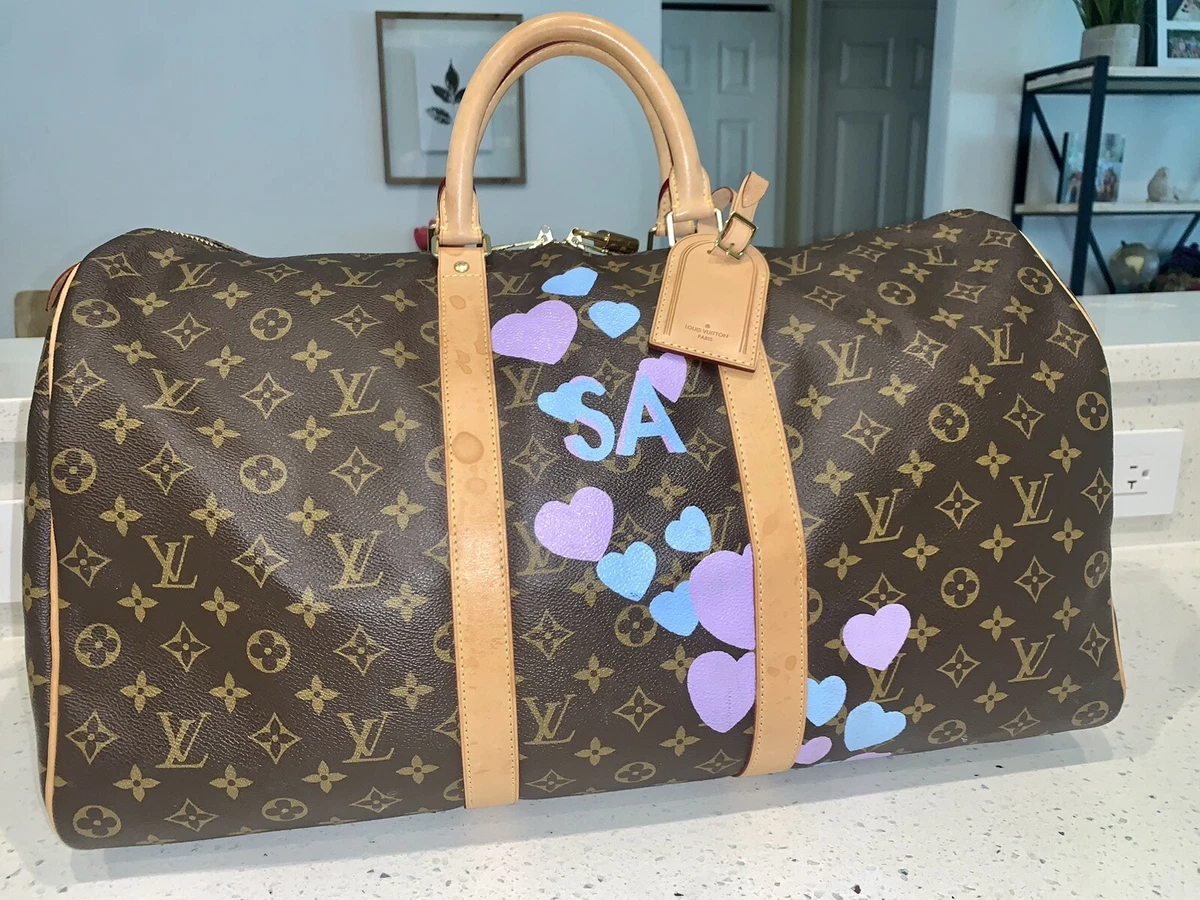 Vintage Louis Vuitton monogram travel keepall 50 duffle bag