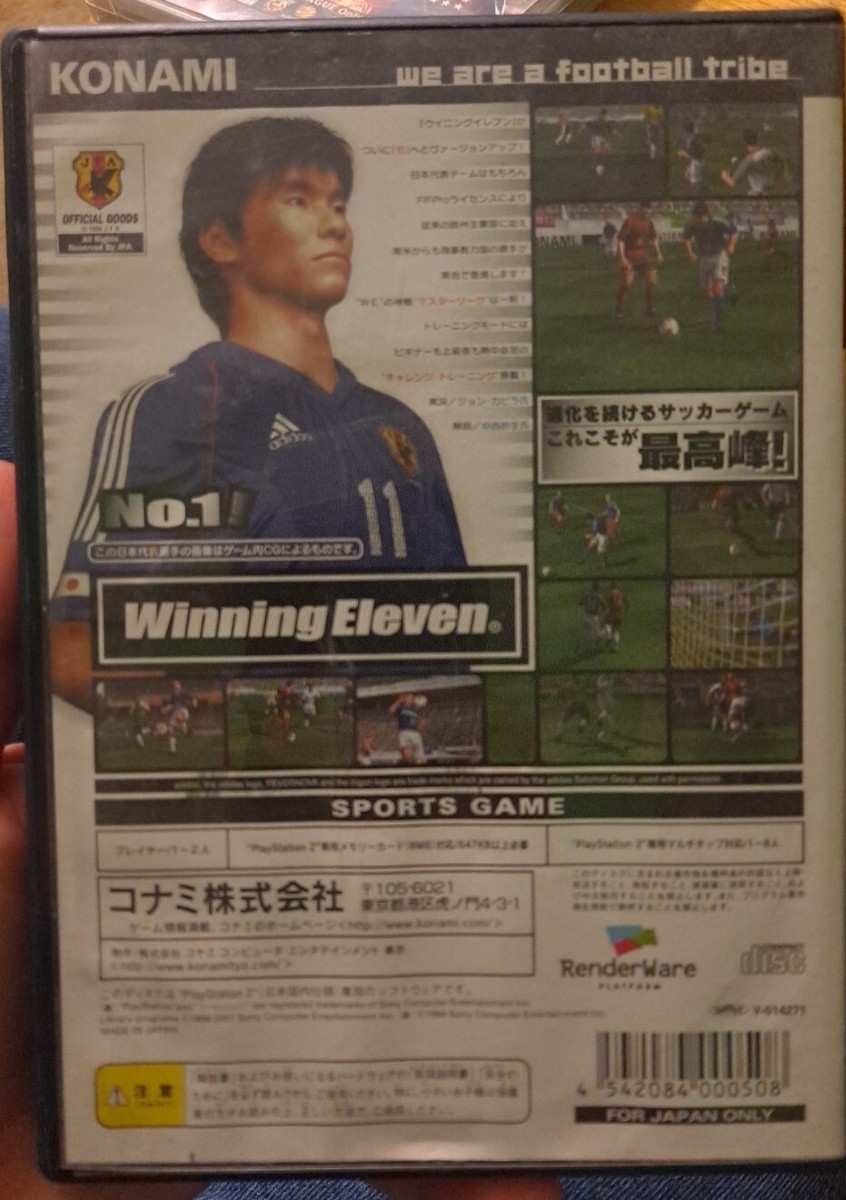 World Soccer Winning Eleven 6 PS2 Konami Japan Import SLPM
