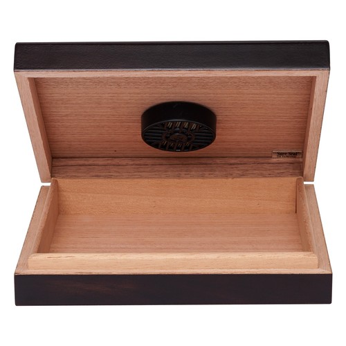 Humidor Supreme Small Travel Cigar Humidor Wood Box, Mahoghany-15 Cigars Storage - Picture 5 of 7