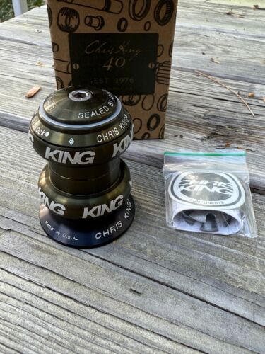 RARE NIB Chris King 40th Anniversary 1 1/8" Headset Olive Crate Green