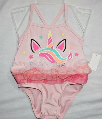 NWT Baby Girls Swiggles UNICORN (1) Piece Swimsuit Bathing Suit Choose Sz! 