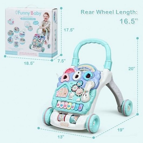 Baby Sit-to-Stand Learning Walker Toddler Musical Toy - Bild 4 von 5