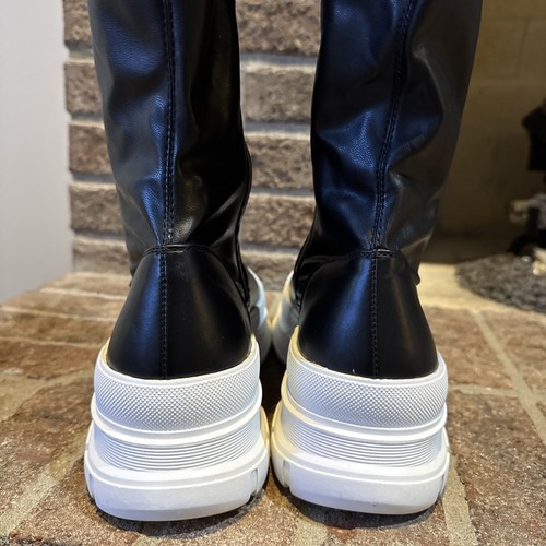 Botas hasta la rodilla Azalea Wang para mujer 10 negras Lois plataforma alta cremallera interior - Imagen 8 de 19