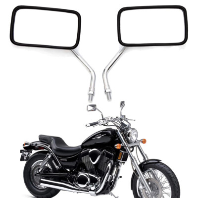 For Honda VTX1300R VTX1800 VT750 VT1100 Chrome Motorcycle Rearview Side Mirrors