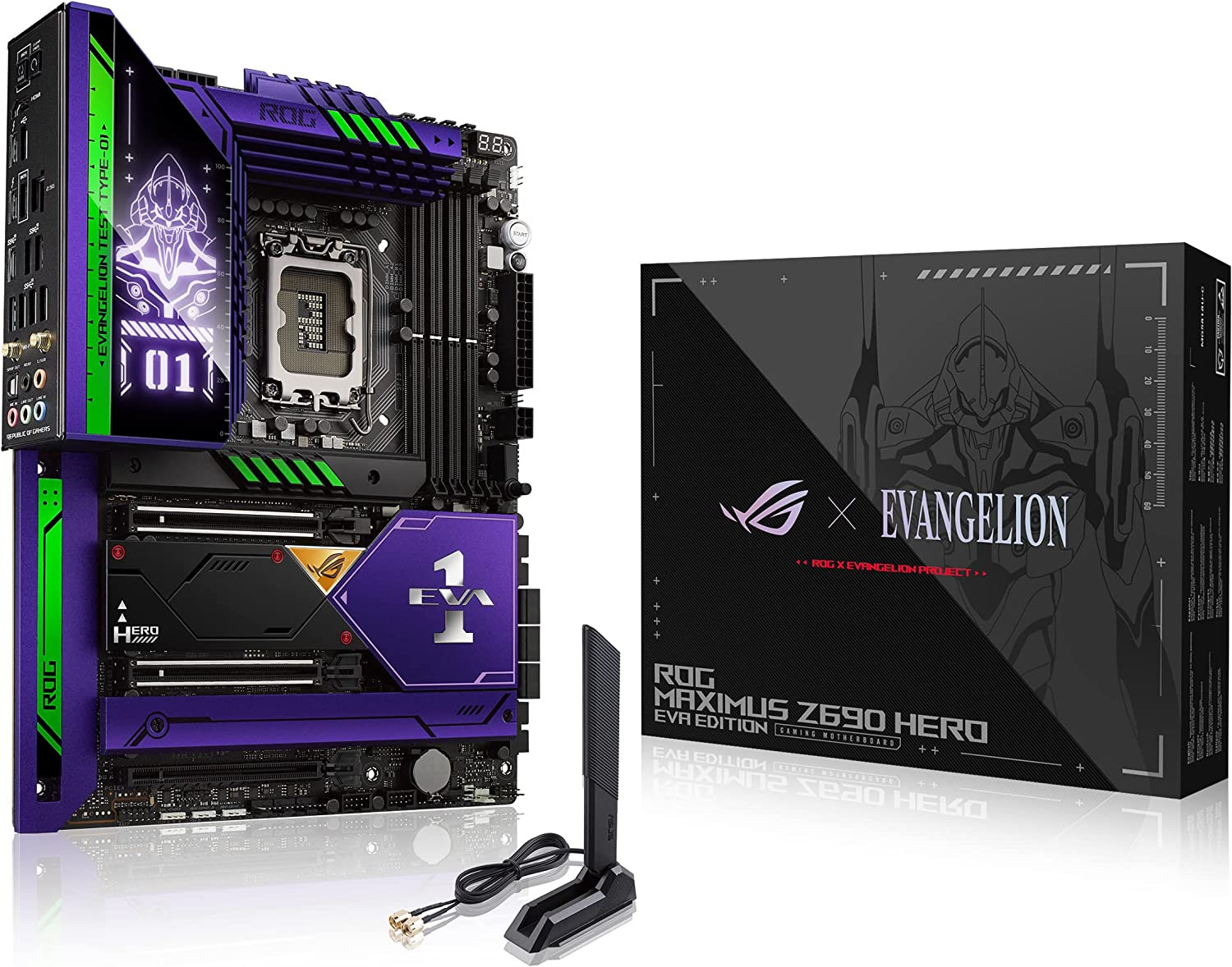 ROG MAXIMUS Z690 HERO EVA(ROG X Evangelion)Z690 ATX Gaming Motherboard,Ddr5,Pcie