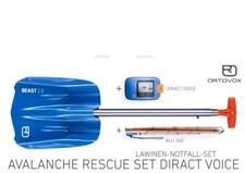 Ensemble de sauvetage en avalanche Ortovox voix diractée. Émetteur-récepteur, pelle, sonde. Neuf