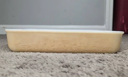 Vintage Fire King Peach Luster #410 Casserole Dish 1 1/2 Quart