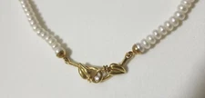 Nihama Pearl Necklace 18kt Yellow Gold Shiny New Gift Idea