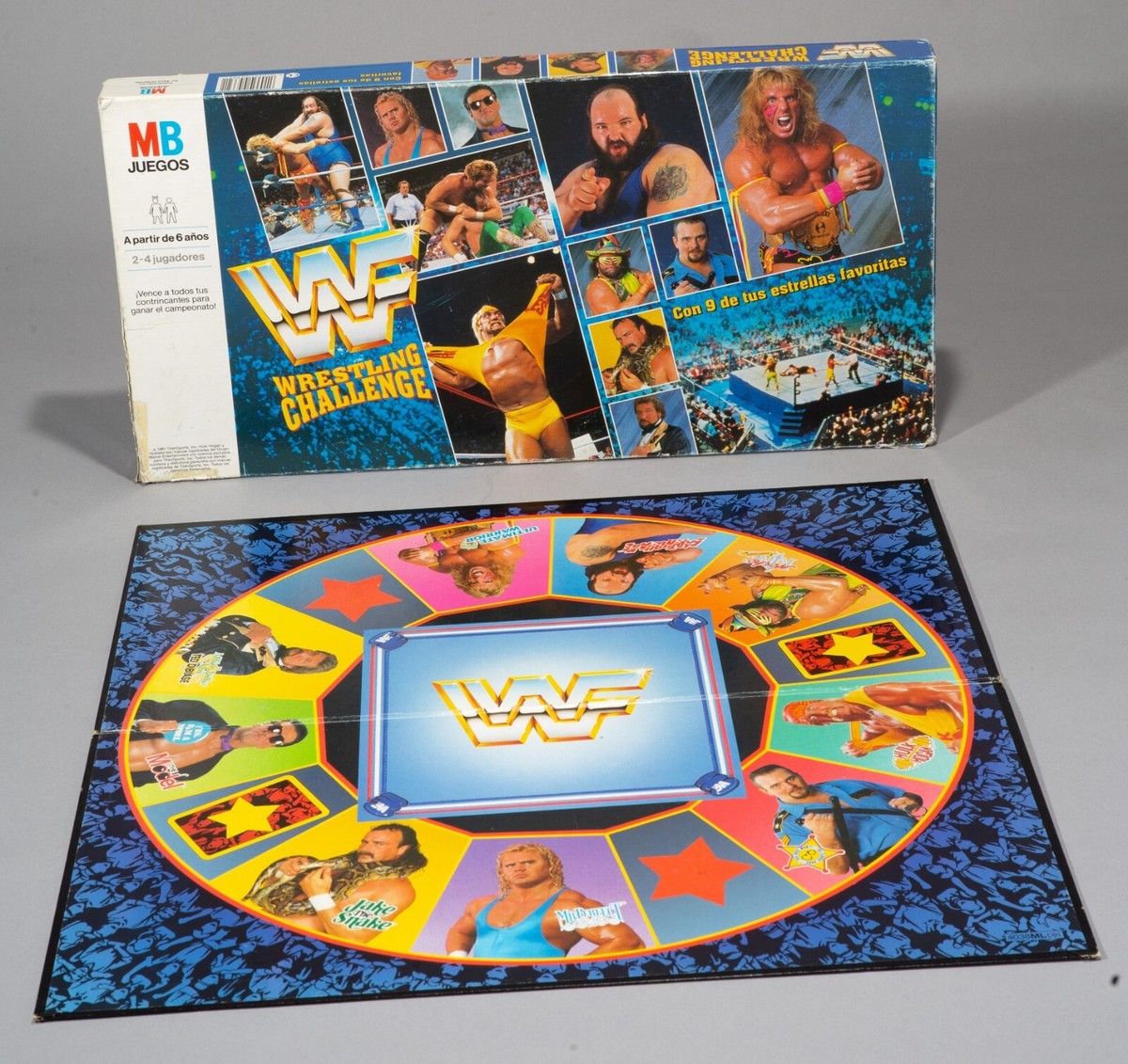 Official 1991 WWF Spanish Wrestling Challenge Board Game WWE Ultimate  Warrior - Main Image