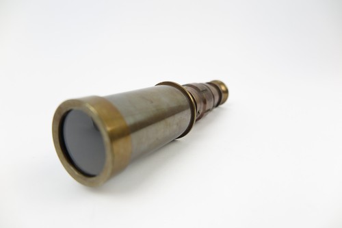 Prismáticos telescopio latón antiguo - réplica - telescopio - Imagen 4 de 5