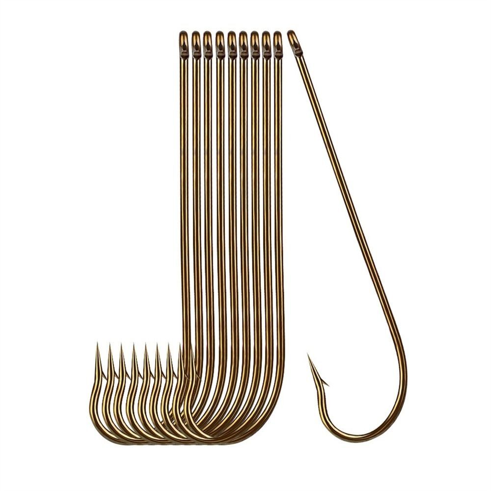 Strength Barbed Fishing Hooks Long Shank Hooks Long Handle Hooks