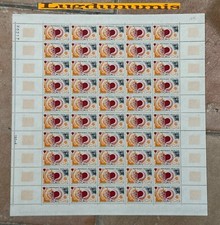 Planche Timbre N° 1711 50 Timbres 1972 45 C. Mois Mondiale du Coeur
