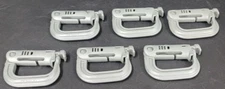 6 GrimLoc D-Ring Locking Carabiners, Foliage Green, ITW Nexus, MOLLE II, US Army