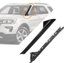 Left Side Windshield A-Pillar Molding INNER OUTER Trim for 11-19 Ford Explorer 