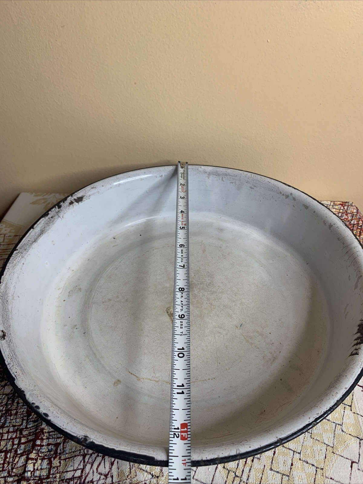 RARE Beautiful Set Of 3 Vintage BROWN & WHITE SWIRL Graniteware Enamelware Bowls