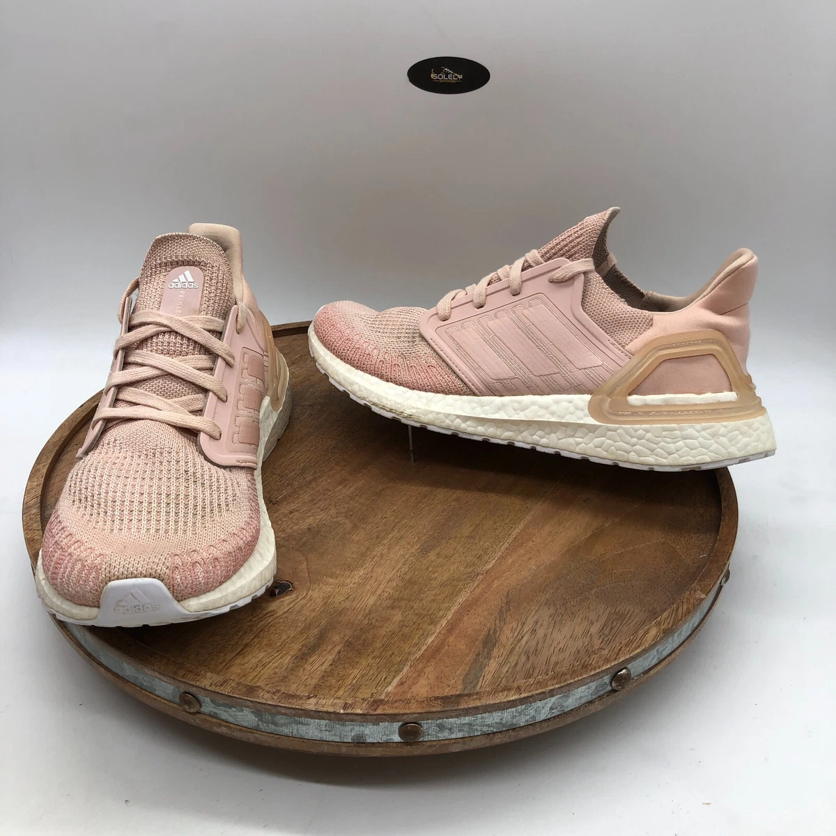 Adidas Womens UltraBoost 20 Vapour Pink Running Shoes Sneakers FV8358 Size 9
