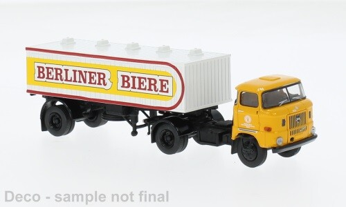 Brekina 71212 - 1/87 IFA W50 Beer Tank Semi-Trailer ""Berliner Beer"" - New